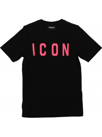 Icon Kids T-Shirt - Black/Pink