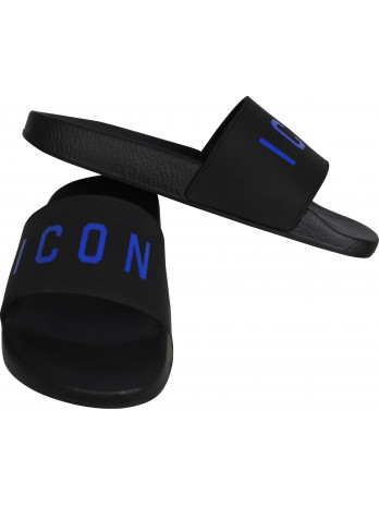 Icon Logo Slides - Black/Blue