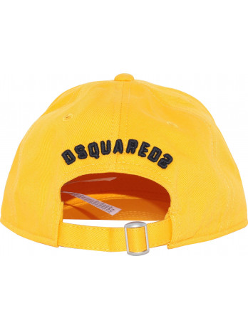 - Adjustable Embroidered ICON Junior Size Strap Cap Dsquared2 Yellow - III Color