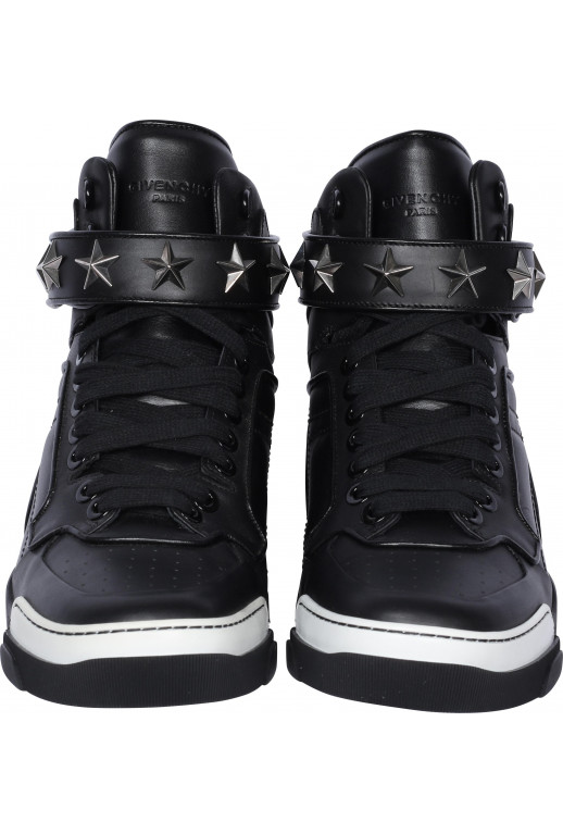 Stars High-Top Sneakers Color Black Size 39