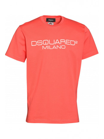 Logo Print T-Shirt - Coral
