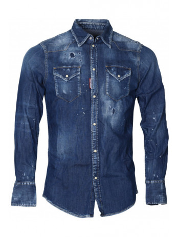 Denim Shirt in a used-look...
