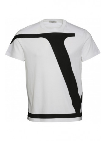 V Logo T-Shirt - White