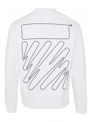 Wave OUTL DIAG Sweater - White