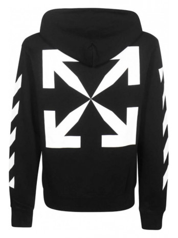 Diag Arrow Hoodie - Schwarz