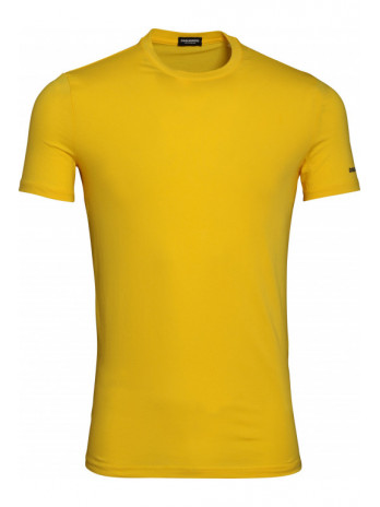 T-Shirt mit Logodruck - Gelb