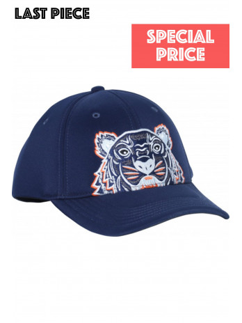 Embroidered Tiger Cap - Blue
