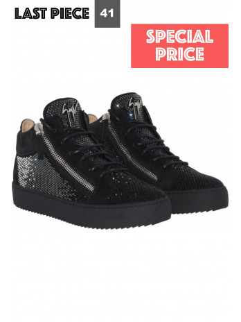 Low tops with crystals - Black