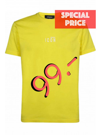 Icon Print T-Shirt - Yellow