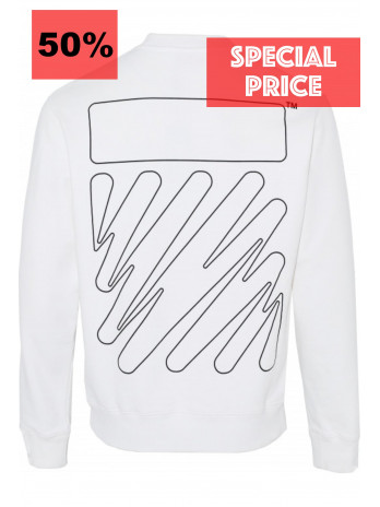 Wave OUTL DIAG Sweater - White