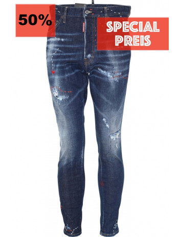 Relax Long Crotch Jeans - Blau