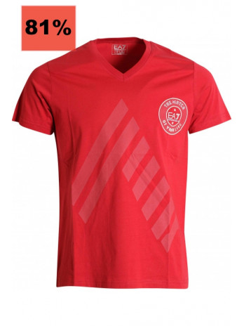 EA7 Logoprint T-Shirt - Red