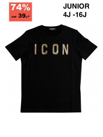 Icon Kids T-Shirt - Black/Gold