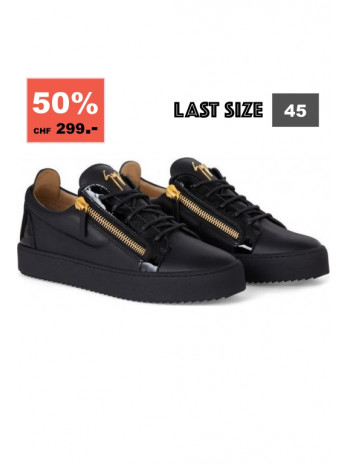 Frankie Sneaker - Schwarz/Gold