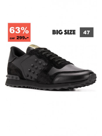 Rockstud Sneakers - Schwarz