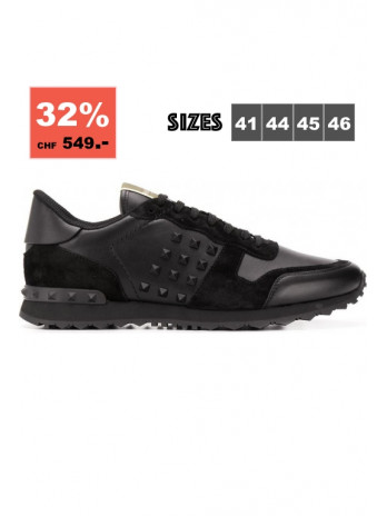 Rockstud Sneakers - Schwarz