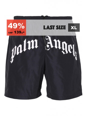Curved Logo Swim Shorts -...