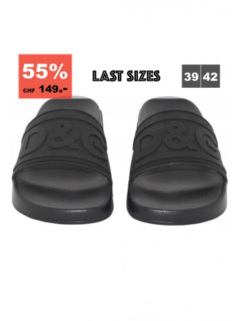 Slidesandalen - Schwarz