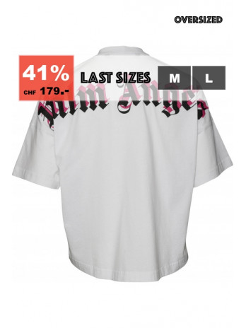 Doubled Logo  Over Tee - Weiss