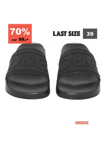 Slidesandalen - Schwarz