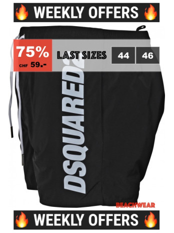 Badeshorts mit Logo auf der...